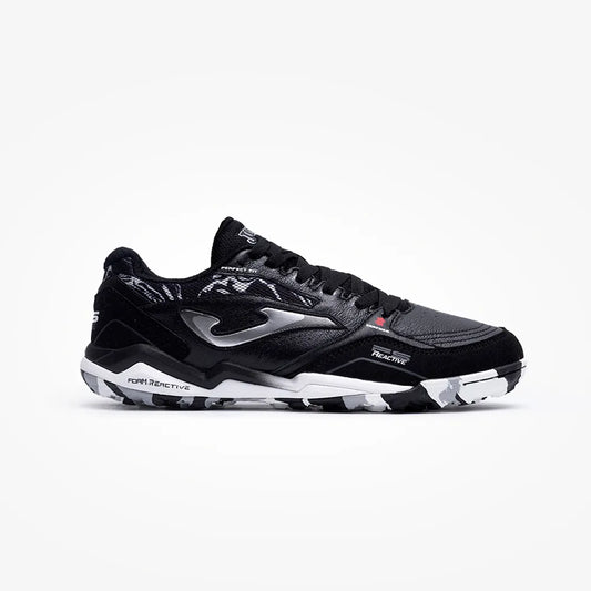 Chuteira de Society Joma Fs Reactive Masculino Preto e Branco