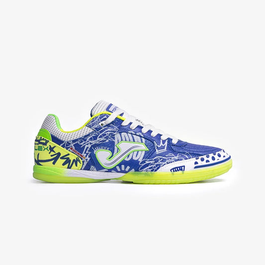 Chuteira de Futsal Joma Top Flex Pito Masculino Azul e Verde