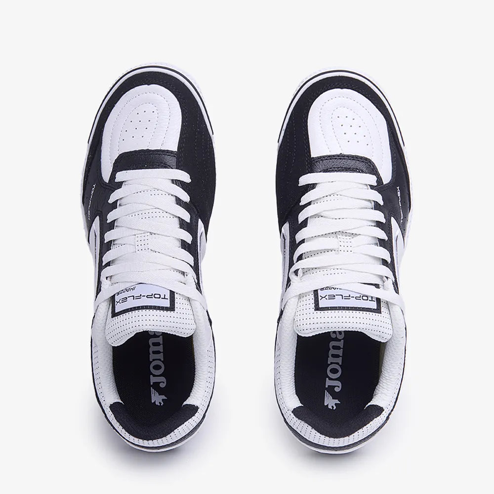 Chuteira de Futsal Joma Top Flex Masculina Branco e Preto