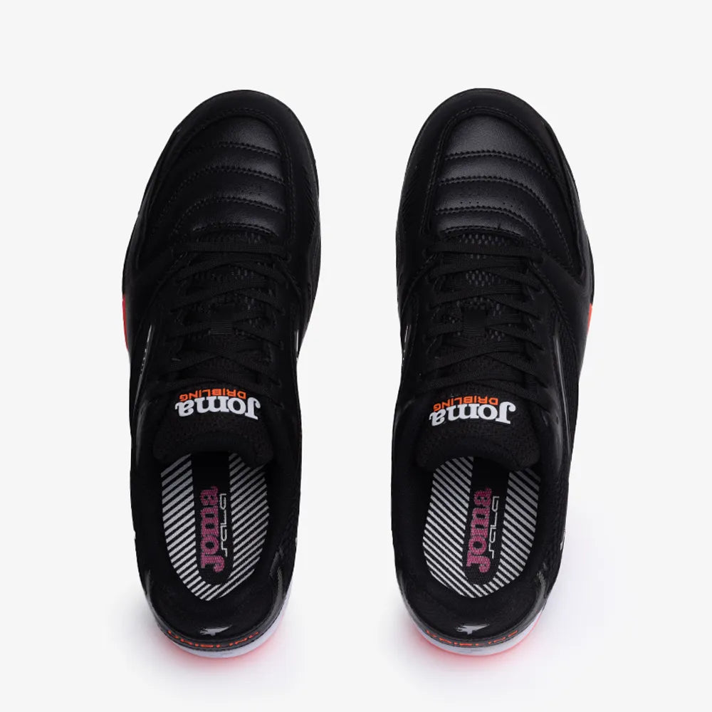 Chuteira de Society Joma Dribling Masculina Preto Vermelho Branco